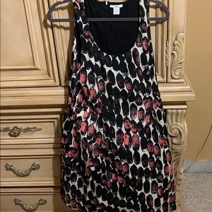 Black, navy blue and pink dress